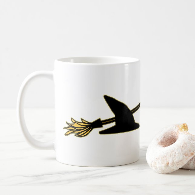Taza De Café Gorra de brujas y habitación (Con donut)