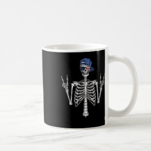 Taza De Café Gorra de esqueleto de roquero Skater Cool Hallowee