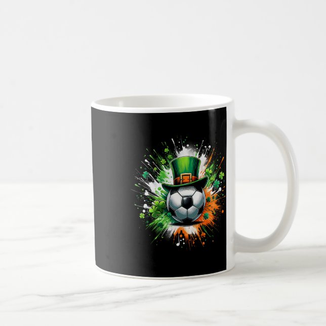 Taza De Café Gorra de fútbol de Leprechaun (Derecha)