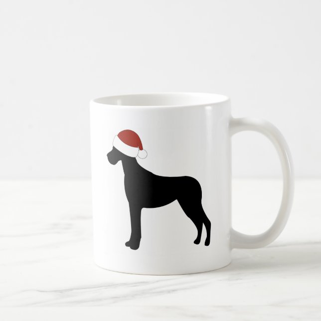 Taza De Café Gorra de great dane Santa (Derecha)