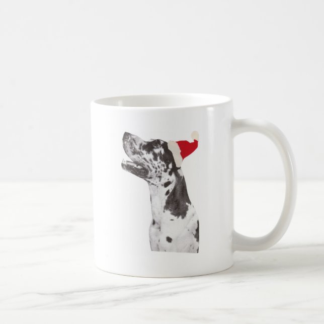 Taza De Café Gorra de great dane Santa (Derecha)