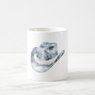 Taza De Café Gorra de lechuza de plata blanca