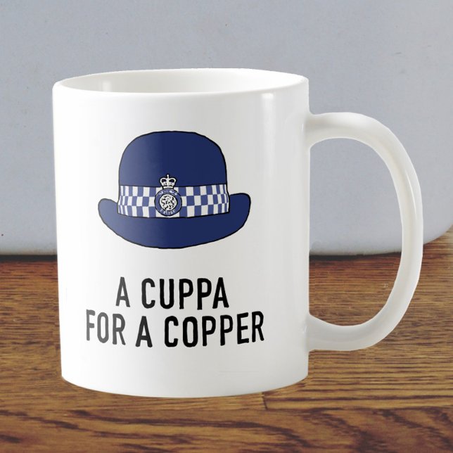 Taza De Café GORRA de policía de mujeres del Reino Unido - Cupp (Subido por el creador)