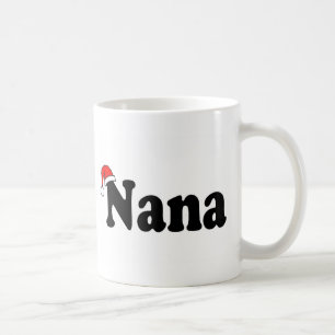 Taza De Café Gorra de Santa del navidad de Nana