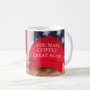 Taza De Café Gorra de Trump, vuelve a tomar el café con mucho h