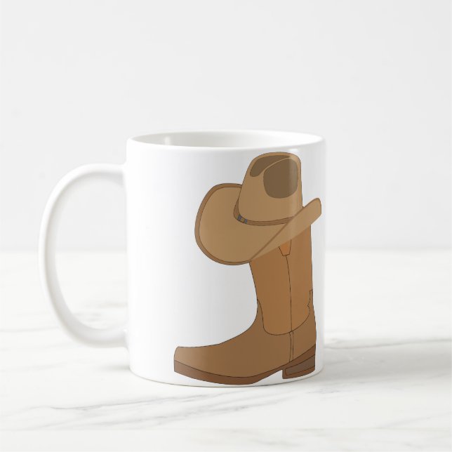 Taza De Café Gorra de vaquero y arranque (Izquierda)