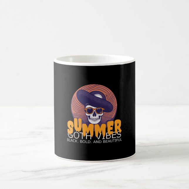 Taza De Café gorra de verano de cráneo (Centro)