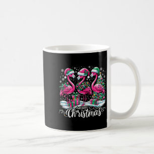 Taza De Café Gorra Feliz Navidad Santa Flamenco Luz Navidad
