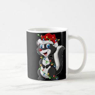 Taza De Café Gorrito de Santa con Luces de Navidad para Mujeres