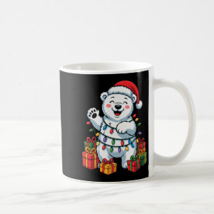 Taza De Café Gorrito de Santa de Lar Bear Amantes de Animales N
