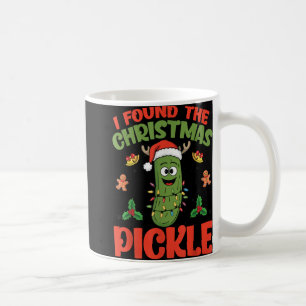 Taza De Café Gorrito de Santa Luces de Navidad Encontré la Navi
