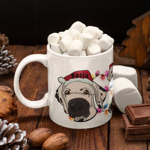 Taza De Café Gorrito de Santa personalizado de Navidad para Gra