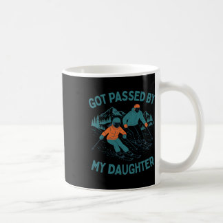 Taza De Café Got Ped By My Daughter Funny Skiing Dad Winter Spo
