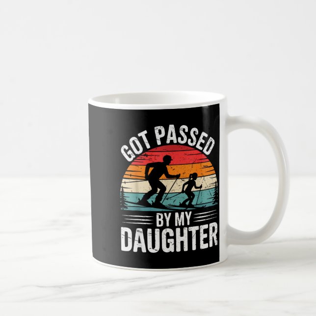 Taza De Café Got Ped By My Daughter Ski Dad Retro Snow Srts Des (Derecha)