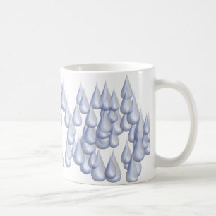 Taza De Café Gotas de agua (3D)