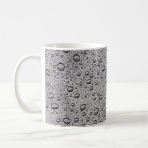 Taza De Café Gotas de agua gris