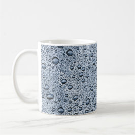 Taza De Café Gotas de agua gris de cañón
