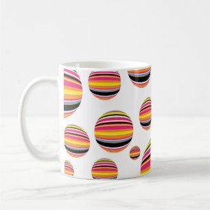 Taza De Café gotas de lluvia abstractas rayadas de patrón trans