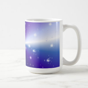 Taza De Café Gotas de lluvia con estrellas en un arcoiris negro