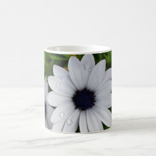 Taza De Café gotas de lluvia en blanco