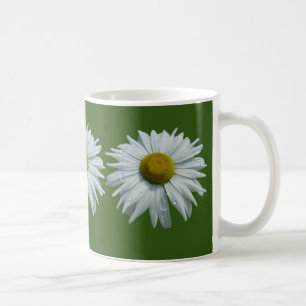 Taza De Café Gotas de lluvia en la flor de margarita II