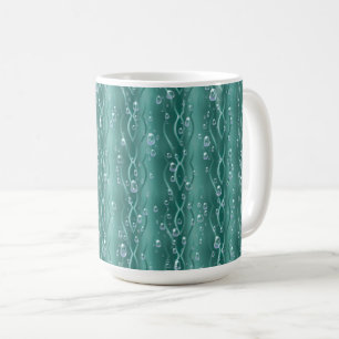 Taza De Café Gotas de lluvia Metalizado verdes