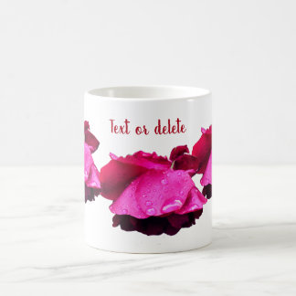 Taza De Café Gotas de lluvia rojas personalizadas
