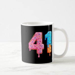 Taza De Café Goteo 41 Meme Estilo de béisbol genial Número cuar