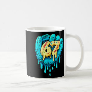 Taza De Café Goteo de béisbol 6 7 Número 67 Seis Siete Meme Hom