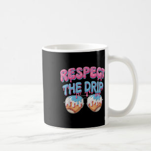 Taza De Café Goteo de béisbol para niños helado Respeta el gote
