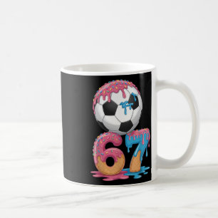 Taza De Café Goteo de fútbol número 67 Jugador de fútbol mascul