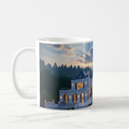 Taza De Café Gothic Castle at Dusk – Luxury Nature Mug Design