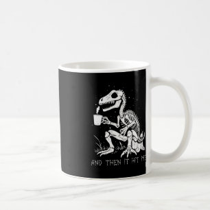 Taza De Café Gótico de disfraces de dinosaurios con esqueleto d
