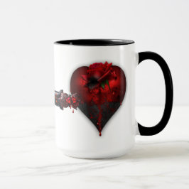 Taza de café gótico de San Valentín