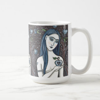 TAZA DE CAFÉ GÓTICO EVE, JARDÍN OSCURO DE EDEN, MUJER, SERPIENT