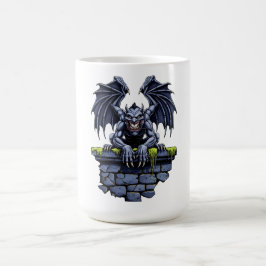 Taza De Café Gótico Gargoyle: Un guardián de la noche