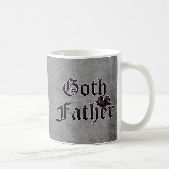 Taza De Café Gótico Padre con Raven (Derecha)