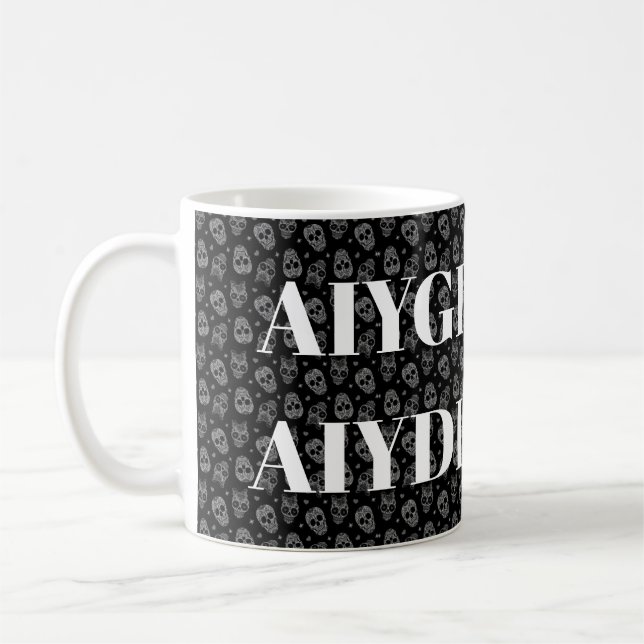 Taza De Café Gótico Romántico Y Si Mueres Quiero (Izquierda)