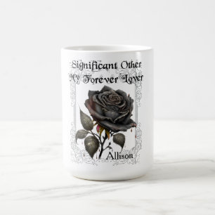 Taza De Café Gótico Significativo Otros Rosas negros Mug