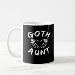 Taza De Café Gótico tía Graciosa Emo Tía Punk Cute Mano De Esqu