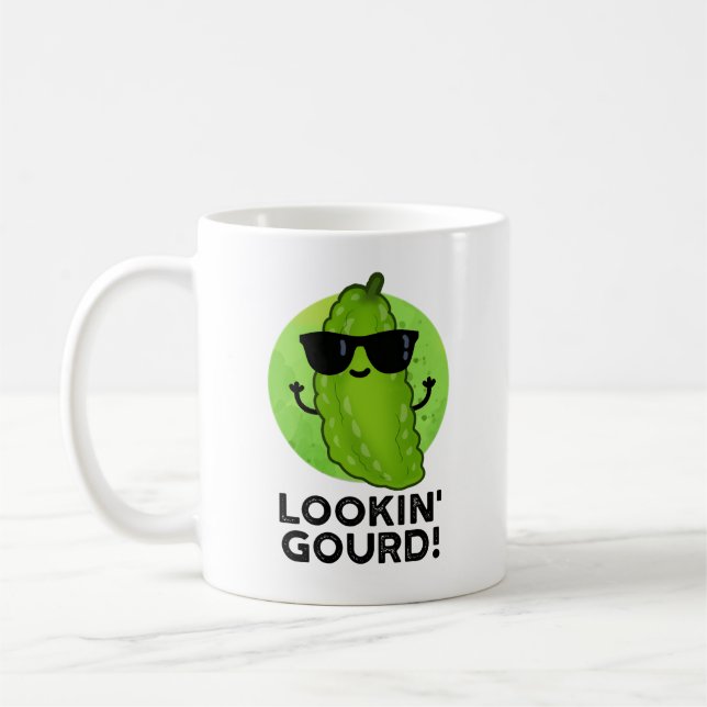 Taza De Café Gourd Funny Guay Veggie Pun (Izquierda)