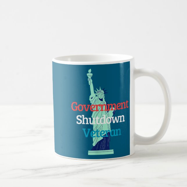 Taza De Café Government Shutdown Veteran  (Derecha)