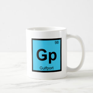 Taza De Café Gp - Gulfport Mississippi Química Tabla Periódica