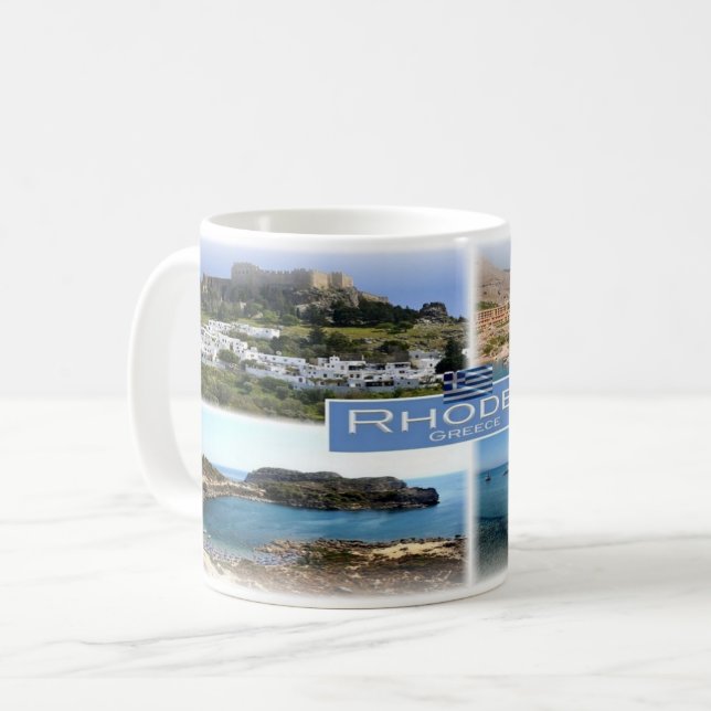 Taza De Café GR Grecia - Rodas - (Anverso izquierdo)