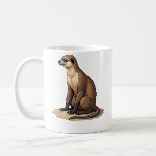 Taza De Café Grabado Antiguo de Perezoso Gráfico Retro (2) (Izquierda)