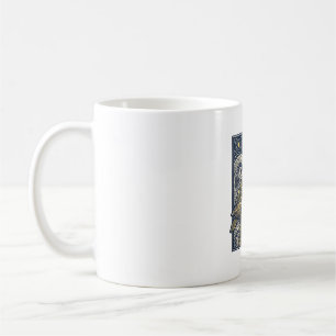 Taza De Café Grabado Antiguo Tortuga Marina Noche Estrellada