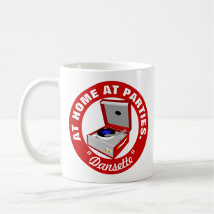 Taza De Café Grabador de Red Retro Dansette