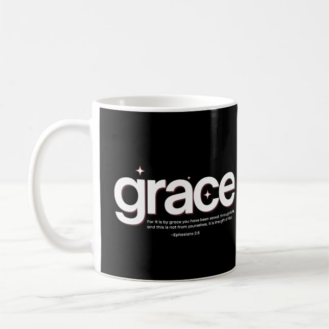 Taza De Café Grace Ephesian 2:8 (Izquierda)