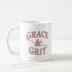 Taza De Café Grace y Grit en rosa y gris