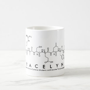 Taza De Café Gracelynn peptide name mug